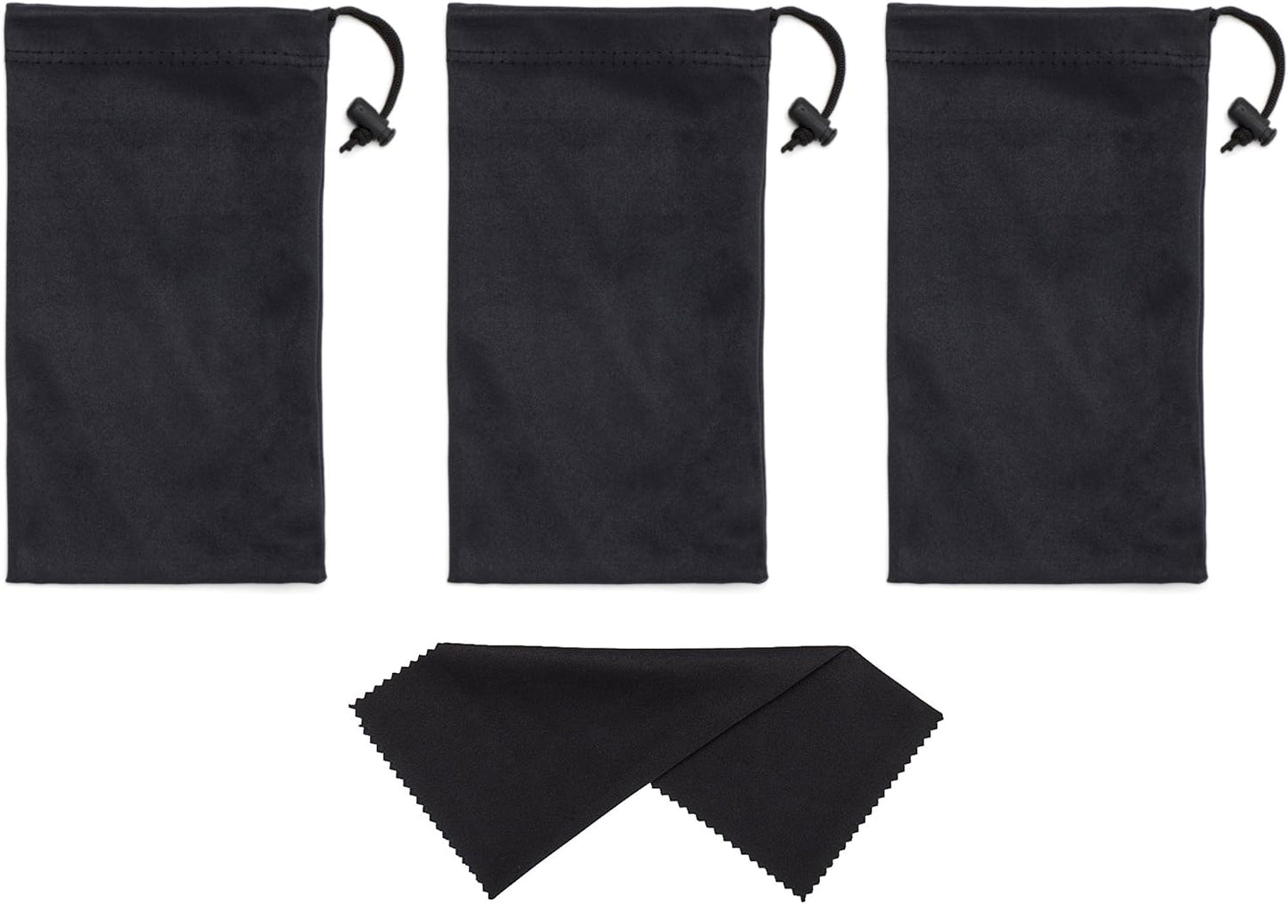 Premium Quality Microfiber Sunglasses Pouch with Spring Fastener