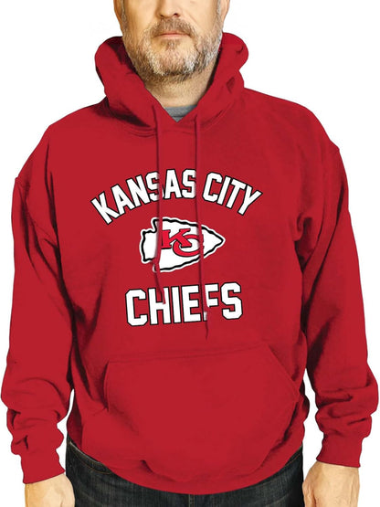 NFL Adult Gameday Hooded Sweatshirt - Poly Fleece Cotton Blend - Stay Warm and Represent Your Team in Style